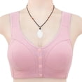 thumbnail image 1 of Plus Size Bras With Back Fat Coverage Woman's Embroidered Glossy Comfortable Breathable Bra Underwear No Rims Maternity Nursing & Maternity Bras on Clearance, 1 of 5