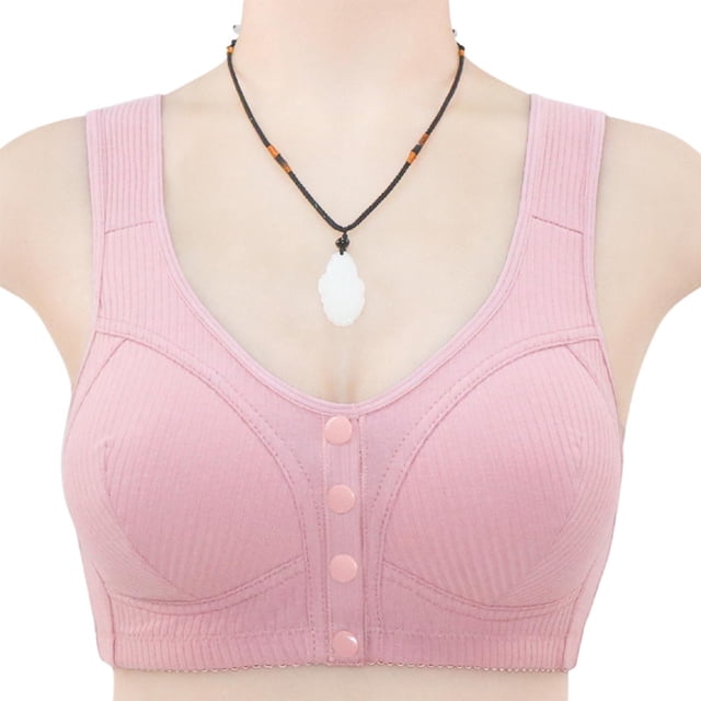 Plus Size Bras With Back Fat Coverage Woman's Embroidered Glossy Comfortable Breathable Bra Underwear No Rims Maternity Nursing & Maternity Bras on Clearance
