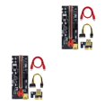 thumbnail image 4 of Maytalsory PCI-E 1x à 6x Carte d'Extension Module de Carte USB Portable Ordinateur d'Exploitation Minière Carte Mère Adaptateur Composant Appareil Mineur Fente Rouge+fil Rouge 2 Ensembles, 4 of 6