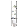 thumbnail image 1 of KFFKFF Bathroom Storage Above Toilet, 4-Level Adjustable Bathroom Organizer, Eco-friendly Steel 53"-132" High Storage Shelf Rack, Simple to Assemble Laundry Room Optimizer, 1 of 9
