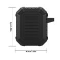 thumbnail image 4 of pitrice Earphone Case Silicone Cover Wireless Headphone Case Shell Replacement for AirPods 1/2, Black, 4 of 6