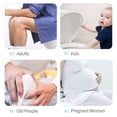 thumbnail image 2 of Detachable Toilet Stool with Non-Slip Base Splicable Potty Step Stool Sitting Posture Foot Stool Bathroom Toilet Potty Stool for Kids Adults Pregnant Woman, 2 of 8