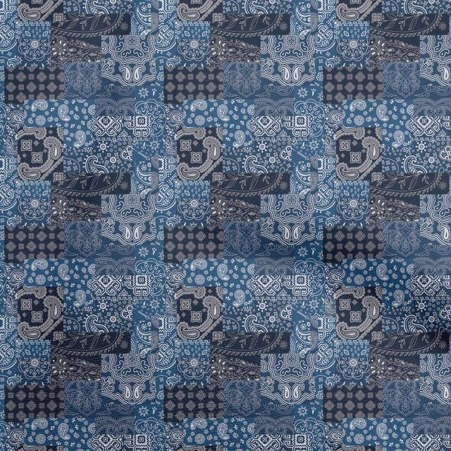 oneOone Cotton Cambric Medium Blue Fabric Patchwork Sewing Craft Projects Fabric Prints By Yard 42 Inch Wide