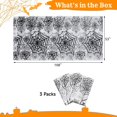 thumbnail image 4 of 3 Packs Halloween Tablecloths, Spider-Web Rectangle Halloween Table Cloths, Waterproof Oil-Proof Table Protector Covers, Disposable Halloween Table Decorations, 4 of 5