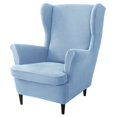 thumbnail image 1 of CHOK 2024 Wing Chair Slipcover Chair Covers For Wingback Chairs Stretch Sofa Cover Furniture Protector Couch Soft With Elastic Bottom-Pink-Chair Cover, 1 of 6