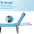 thumbnail image 4 of Outsunny Folding Lounge Chair, 5 Position Sun Tanning Chair, Sky Blue, 4 of 10