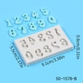 thumbnail image 5 of Ohufall DIY Baking Alphanumeric Mould Chocolate Mould English Cake Decoration Mould, Alphanumeric Silicone Baking Molds For DIY Chocolate And Cake Decorations, 5 of 5