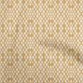 thumbnail image 1 of oneOone Polyester Lycra Mustard Yellow Fabric Ikat Craft Projects Decor Fabric Printed By The Yard 56 Inch Wide, 1 of 5