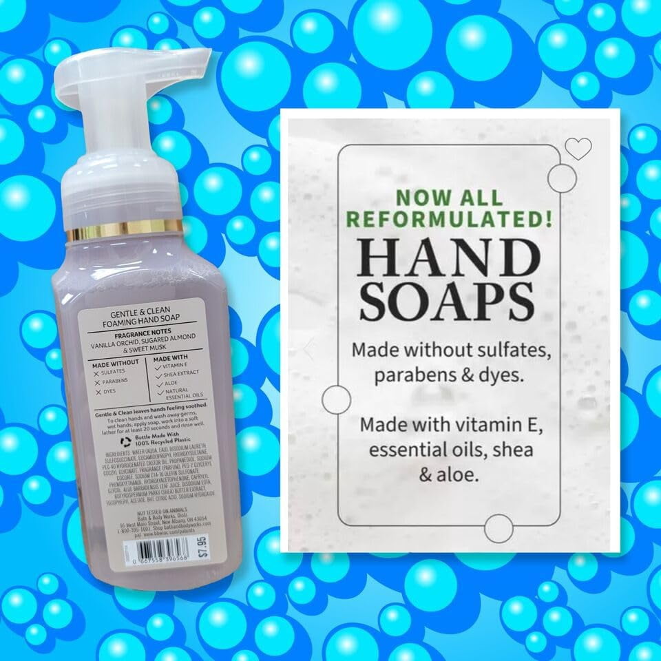Bath & Body Works Gentle Foaming Hand Soaps, 4 Count Variety Pack