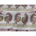 thumbnail image 4 of oneOone Viscose Jersey Fabric Peacock Block Printed Craft Fabric BTY 60 Inch Wide, 4 of 5
