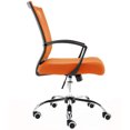 thumbnail image 3 of Modern Home Zuna Ergonomic Mesh Mid Back Office Chair, Black & Orange, 3 of 10