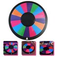 thumbnail image 2 of CIMAXIC Party Prize Wheel Fortune Game Rotating Wheel Double Side Roulette Wheel Party Supplies,9.84"X9.84"X1.57", 2 of 4