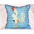 thumbnail image 1 of Betsy Drake HJ133B White Rooster Script Large Indoor & Outdoor Pillow 18 x 18, 1 of 1