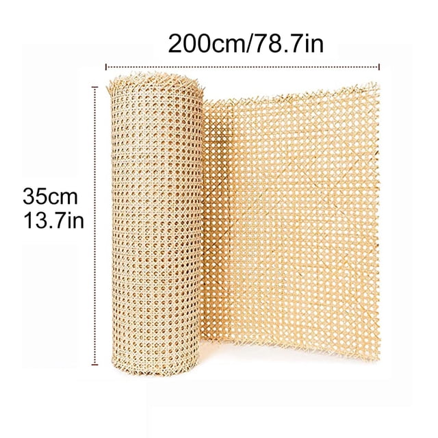 Bgsha Rouleau de Tôle en Maille de Rotin, Matériau Cannage pour Chaises, Kit, options Multi-Tailles