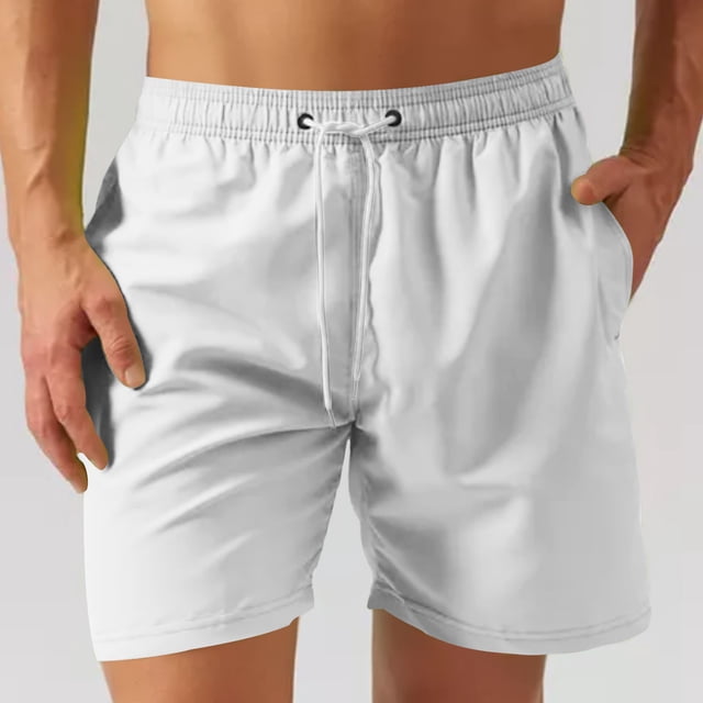 Styesk Mens Shorts Man Casual Sports Speed-Dry Running Mesh Zipper Pocket Drawstring Shorts