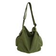 thumbnail image 3 of Multifunction Canvas Hobo Bag Durable Women Men Vintage Style for Work Beach Green, 3 of 6