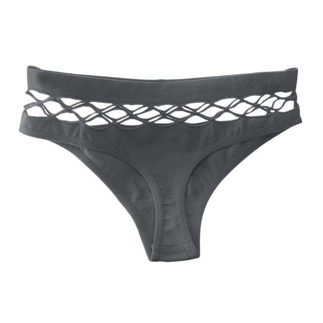 B91xZ Culottes Bikini pour Femmes Grande Taille en Microfibre, Noir