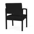 thumbnail image 5 of Lenox Steel Reception Waiting Room Healthcare Guest Chair / Black Steel / Black, 5 of 5