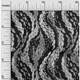 thumbnail image 2 of oneOone Georgette Viscose Black Fabric Abstract Craft Projects Decor Fabric Printed By The Yard 42 Inch Wide, 2 of 4