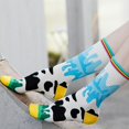thumbnail image 4 of jinwen Colorful Patterned Crew Socks Novelty Casual Fashionable Dress Socks for Cycling Pattern 3 M-L, 4 of 8