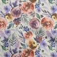 thumbnail image 1 of oneOone Polyester Spandex Orange Fabric Florals Craft Projects Decor Fabric Printed By The Yard 56 Inch Wide-VF, 1 of 4