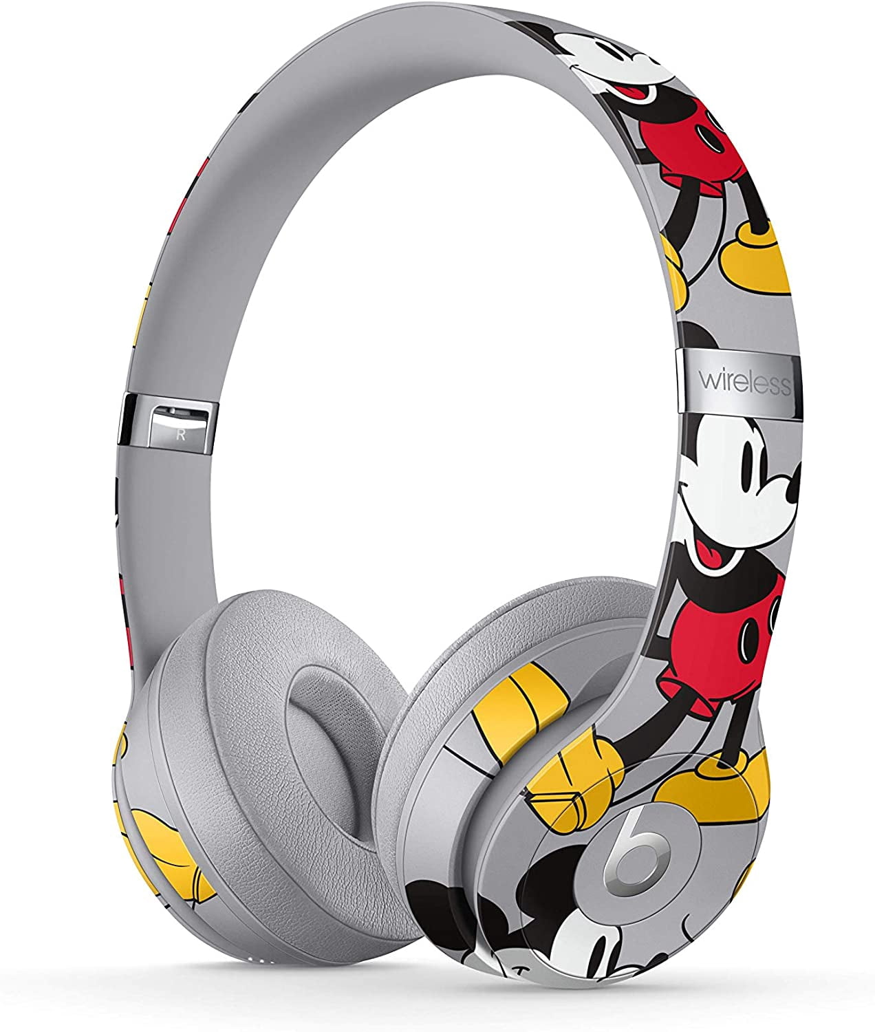 Restored Beats Solo3 Wireless On-Ear Headphones - W1 Chip, Class 1 Bluetooth, 40 Hours of Listening Time, Built-In Microphone and Controls - (Mickey's 90th Anniversary Edition)
