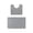 #-【Gray | 1 x 40x60Cm Rug + 1 x 40x50Cm Rug】, variant on Bathroom Toilet Rug Set 2-Piece - U-Shape Non Slip Latex Mat Absorbent Quick-Dry Floor Carpet Soft Microfiber Velvet Fleece Washable, Pink, JKODE