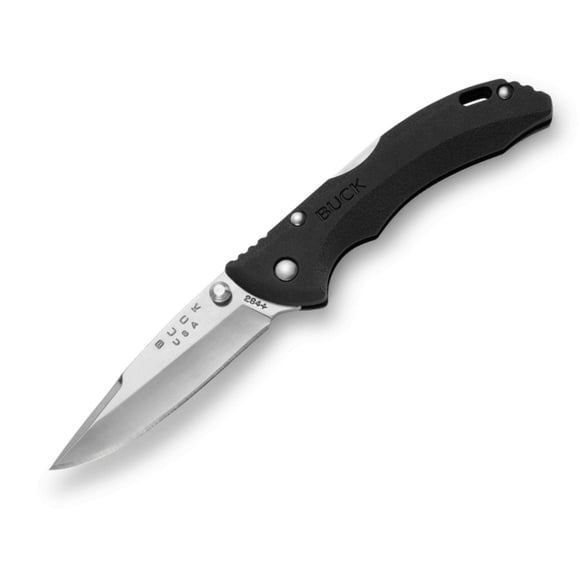 Couteau de poche Buck 284 Bantam BBW – Lame Drop Point 420HC, manche en nylon léger, ouverture à une main – Fabriqué aux États-Unis, garantie à vie