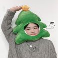 thumbnail image 2 of Christmas Hood Hats for Adults Cute Snowman Elk Gingerbread Santa Caps, 2 of 7