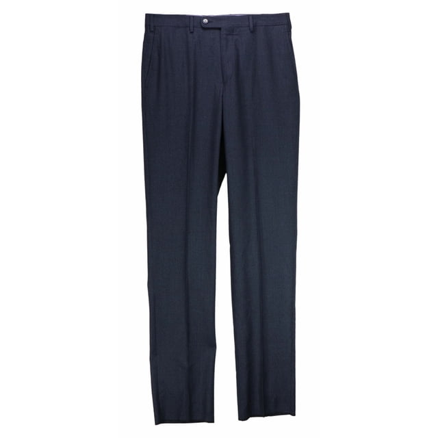 Vigano Men's 873 Navy 1959 Collection Wool Dress Pants - 40