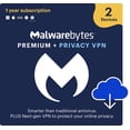 thumbnail image 1 of Malwarebytes Premium + Privacy VPN Bundle Bilingual 2-Device 1-Year Subscription [Download], 1 of 5