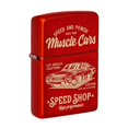 thumbnail image 1 of Zippo 48523 Briquet de Poche Rechargeable Coupe-Vent à Motif de Voiture Musclée, 1 of 4