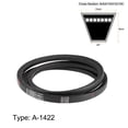thumbnail image 2 of Unique Bargains A1422/A56 V Belt 56-inch Inner Girth, A-Section Rubber Drive Belt 2pcs, 2 of 3