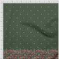 thumbnail image 3 of Soimoi Polyester Crepe Fabric Artistic Leaves & Flower Panel Decor Fabric Printed Yard 52 Inch Wide, 3 of 5