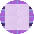 thumbnail image 1 of Ahgly Tapis Rond Lavable en Machine Intérieur Transitionnel Lilas Pâle Violet, 5 Pieds Rond, 1 of 7