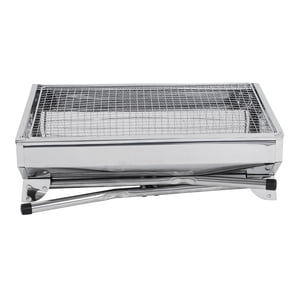 DJN Soldes Barbecue Grill Barbecou Portable BBQ Pliage en acier inoxydable BBQ Kabab Grill Camping Grill Tabletop Grill Hibachi Grill pour shish Kabob Portable Small Grill