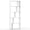 1PC-White, variant on Costway 1 PCS 5-Tier Bookshelf with Open Back, Display Storage Shelf with Anti-Tipping Kits for Home White