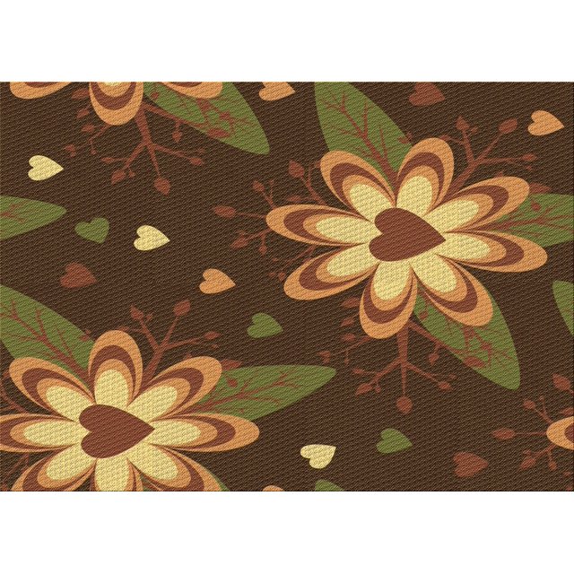 Ahgly Company Tapis Rectangulaire Lavable en Machine Rouge Nuit, 8 Pieds x 10 Pieds