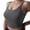 Grey, variant on Women's Comfortable Transparent Shoulder Strap Backless Spongeless Bra with Convertible Straps