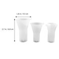 thumbnail image 3 of 3 Pcs Silicone Ring Pendants Molds DIY Crystal Epoxy Molds Cone Shaped Molds, 3 of 9