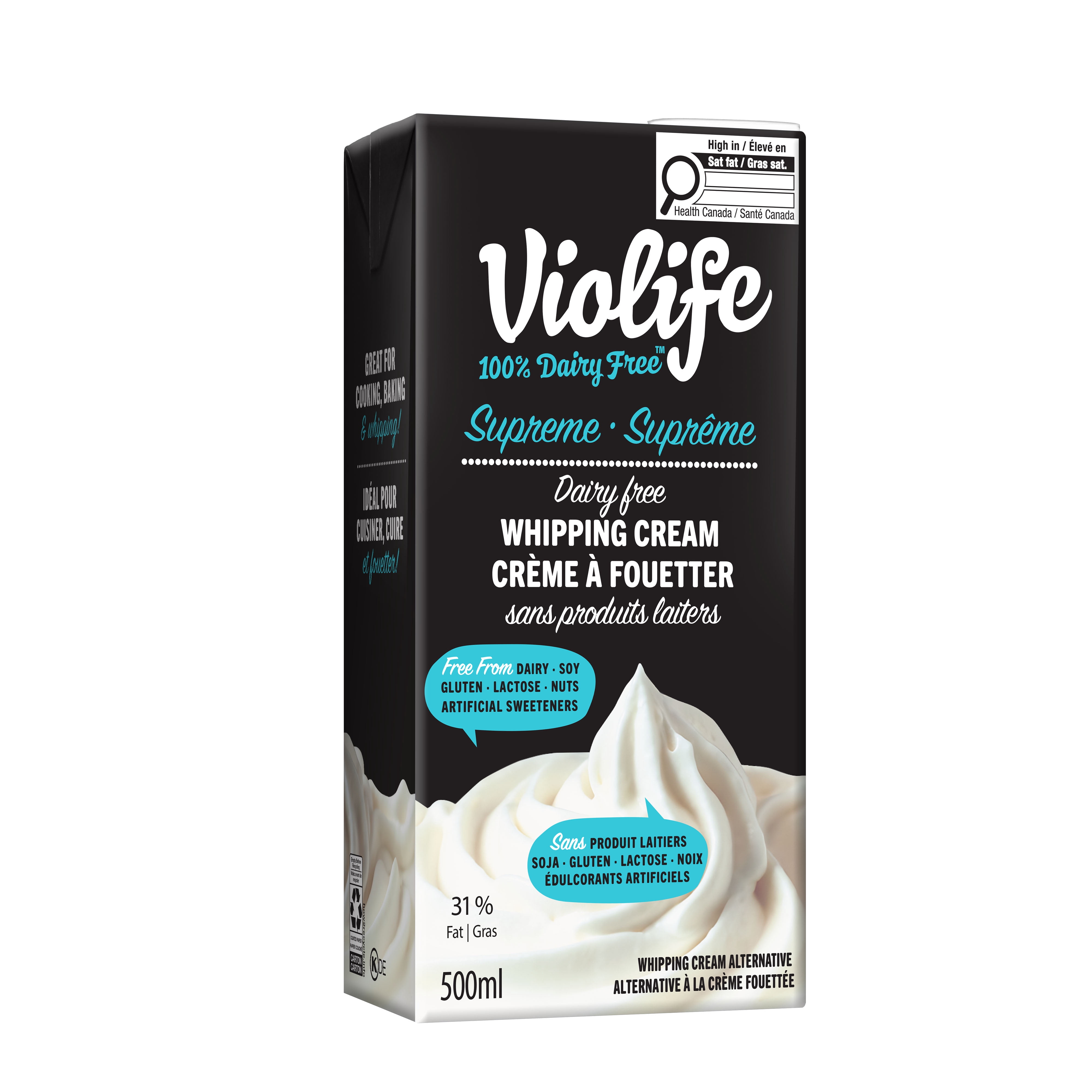 Violife Crème à Fouetter Sans Produits Laitiers