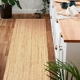 thumbnail image 3 of Aizza Trends 2x9 Ft Natural Jute Area Rug, Boho Chic Natural Jute Area Rug - Hand-Braided, Rustic Farmhouse Decor for Living Room Carpet,, 3 of 5