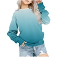 thumbnail image 1 of Yuyuzo Chandails en Molleton pour Filles Col Rond Manches Longues Décontracté Confortable Bloc de Couleur Pull d'Automne, 1 of 4