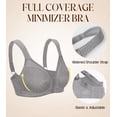 thumbnail image 4 of Curyon Women's Minimizer Bra Comfort Non Padded Wireless Full Figure Plus Size Bras,44DDD, 4 of 6
