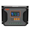 thumbnail image 1 of Riwcyla 80A Solar Power Controller PWM Battery Charging Controller ,48V Battery Solar Controller with BulkBoostFloat LCD Display /24V36V48V Auto Detection Dual 5V USB Output Controller, 1 of 6