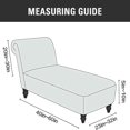 thumbnail image 3 of 2024 Velvet Armless Chaise Lounge Slipcover Stretch Sofa Slip Cover Furniture Protector, 3 of 8