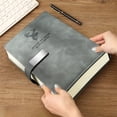 thumbnail image 4 of SLYNSHome Carnet à Couverture Rigide Ligné – Petit Carnet A5, Cahiers de Journal pour Femmes, Hommes Fournitures de Bureau - Gris, 4 of 9