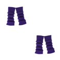 thumbnail image 4 of Shengyu 2pack/lot 90s leg warmer Warmth All Keep Fashinable 2pieces Colorful And For All Trendy Occasions Texture Match Deep Purple 1 2Set, 4 of 6