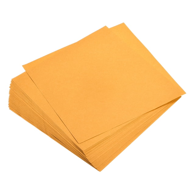 Unique Bargains 200 Sheets 6x6 Inch Origami Paper Double Sided Fluorescent Orange Square Sheet for Art Craft Project, Beginners