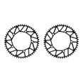 thumbnail image 3 of Redempat Chain Ring - Easy To Install Durable Wide Compatibility - Bike Crank Precise Fit Bicycles Crank 52T black 2Set, 3 of 6